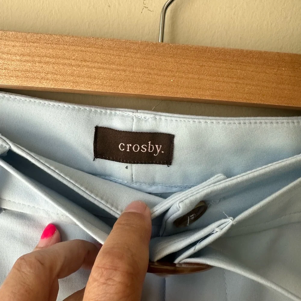 Derek Lam Crosby Light Blue Belted Culotte - Picture 4 of 9